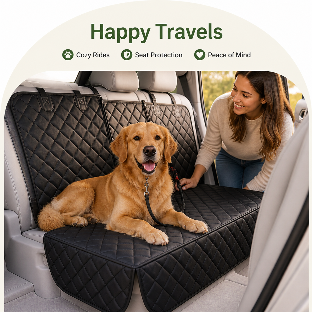 DogBedHouse Quilted Hammock Waterproof & Dirt-Proof Car Seat Cover