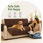 DogBedHouse Quilted Stretch & Machine-Washable Sofa Cover (1/2/3-Seater)