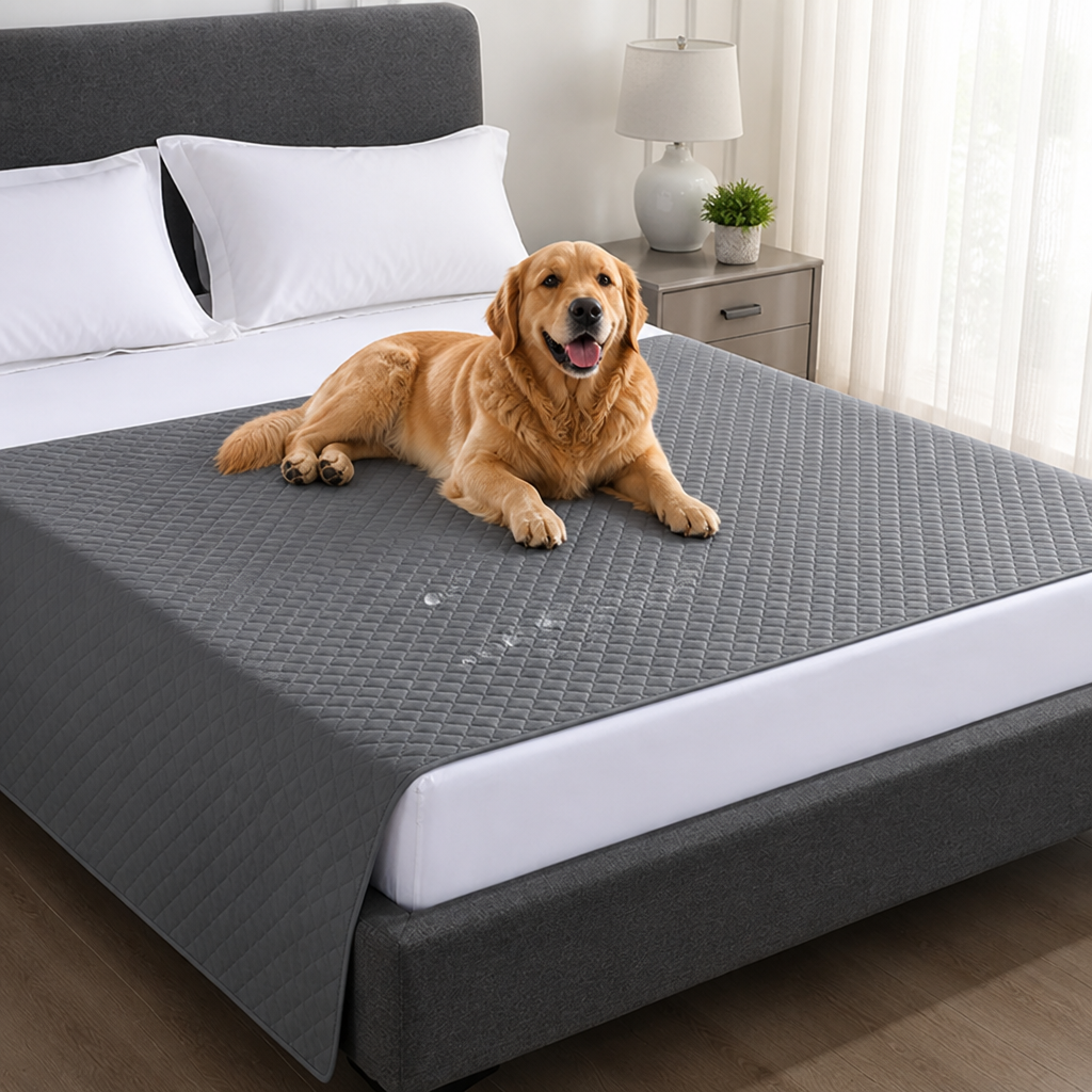 DogBedHouse Quilted Water-Resistant & Non-Slip Dog Bed Cover