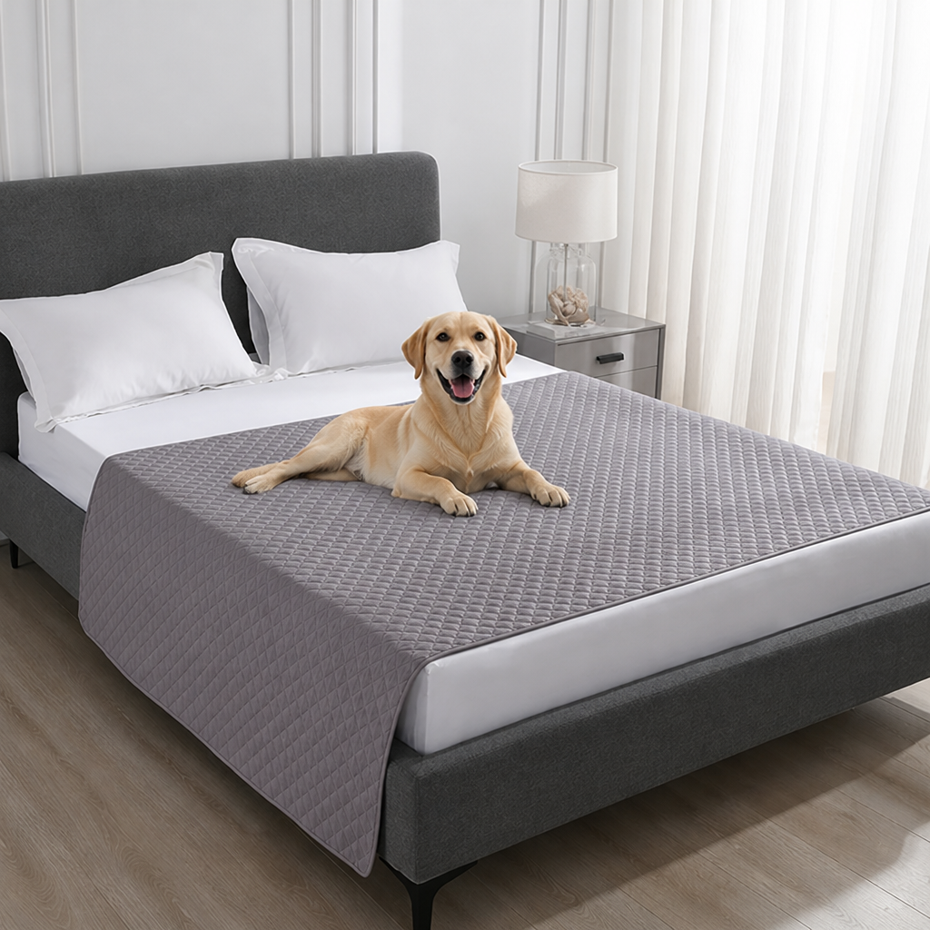 DogBedHouse Quilted Water-Resistant & Non-Slip Dog Bed Cover