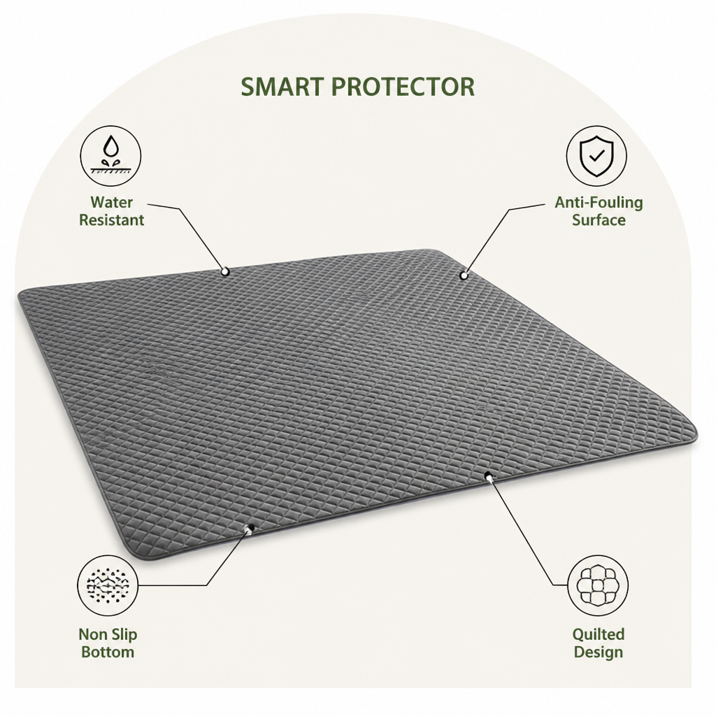 DogBedHouse Quilted Water-Resistant & Non-Slip Dog Bed Cover