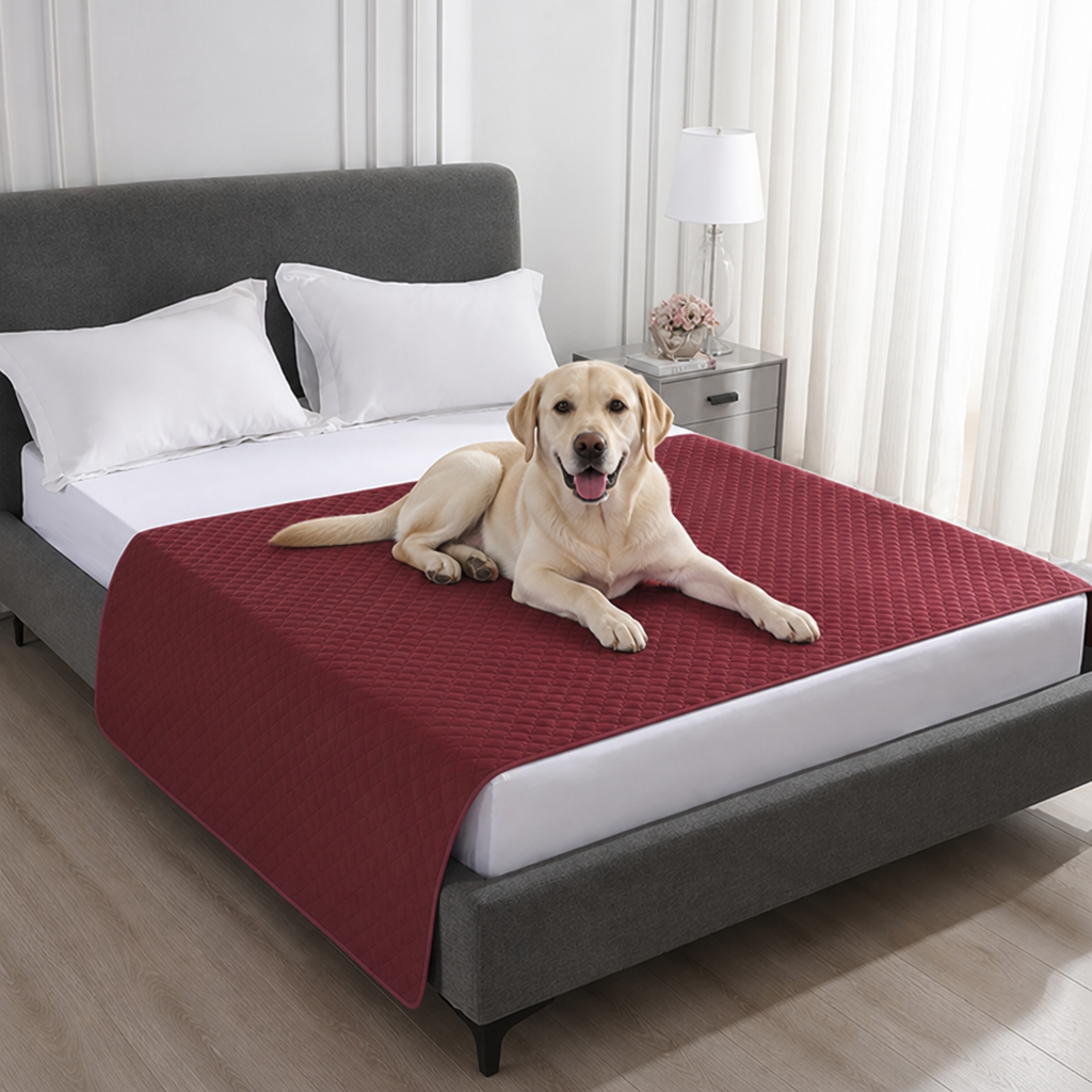 DogBedHouse Quilted Water-Resistant & Non-Slip Dog Bed Cover