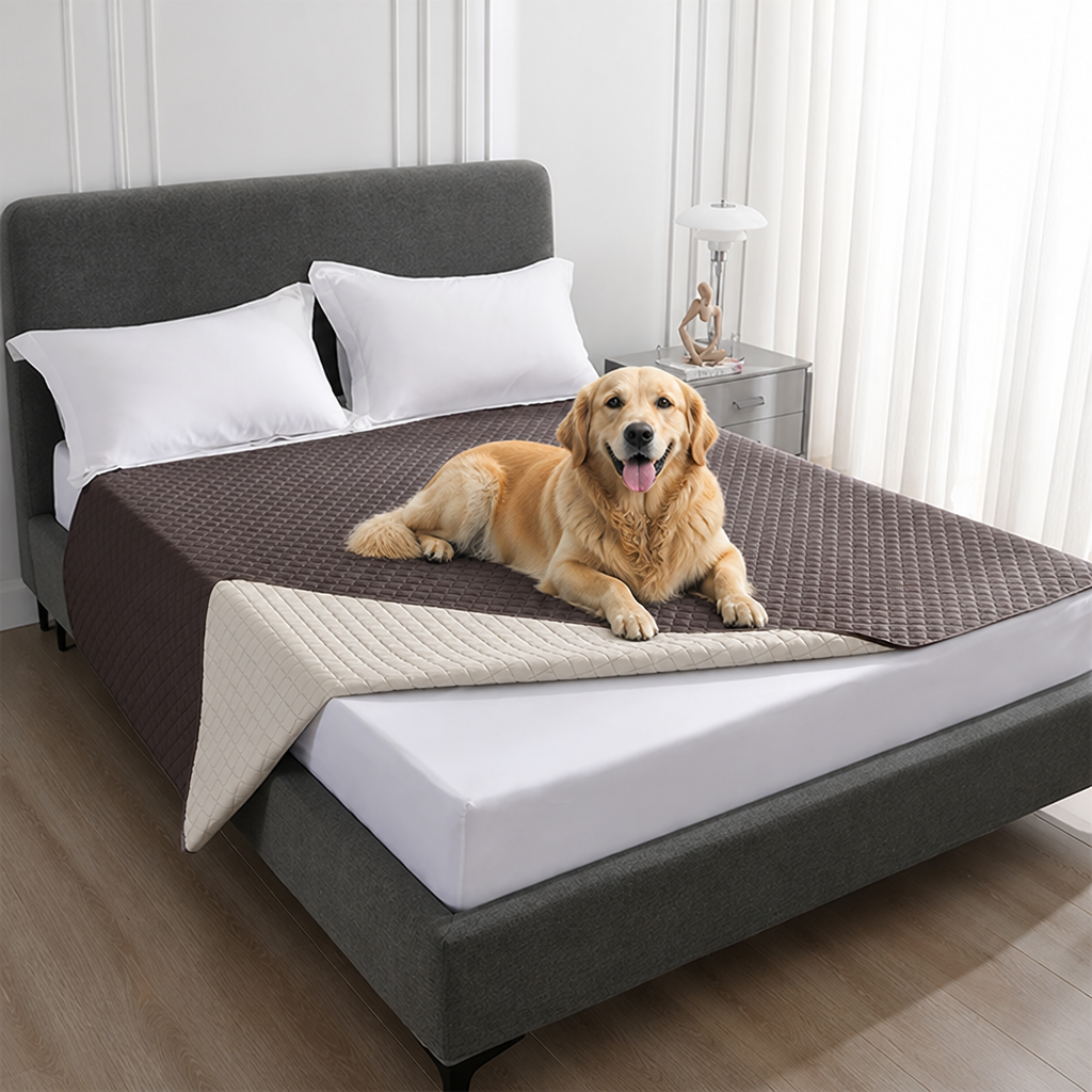 DogBedHouse Quilted Water-Resistant & Non-Slip Dog Bed Cover