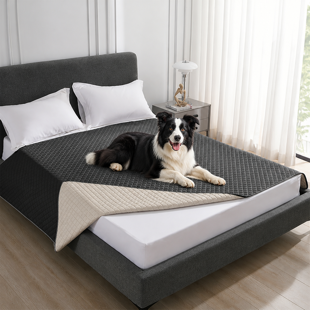DogBedHouse Quilted Water-Resistant & Non-Slip Dog Bed Cover