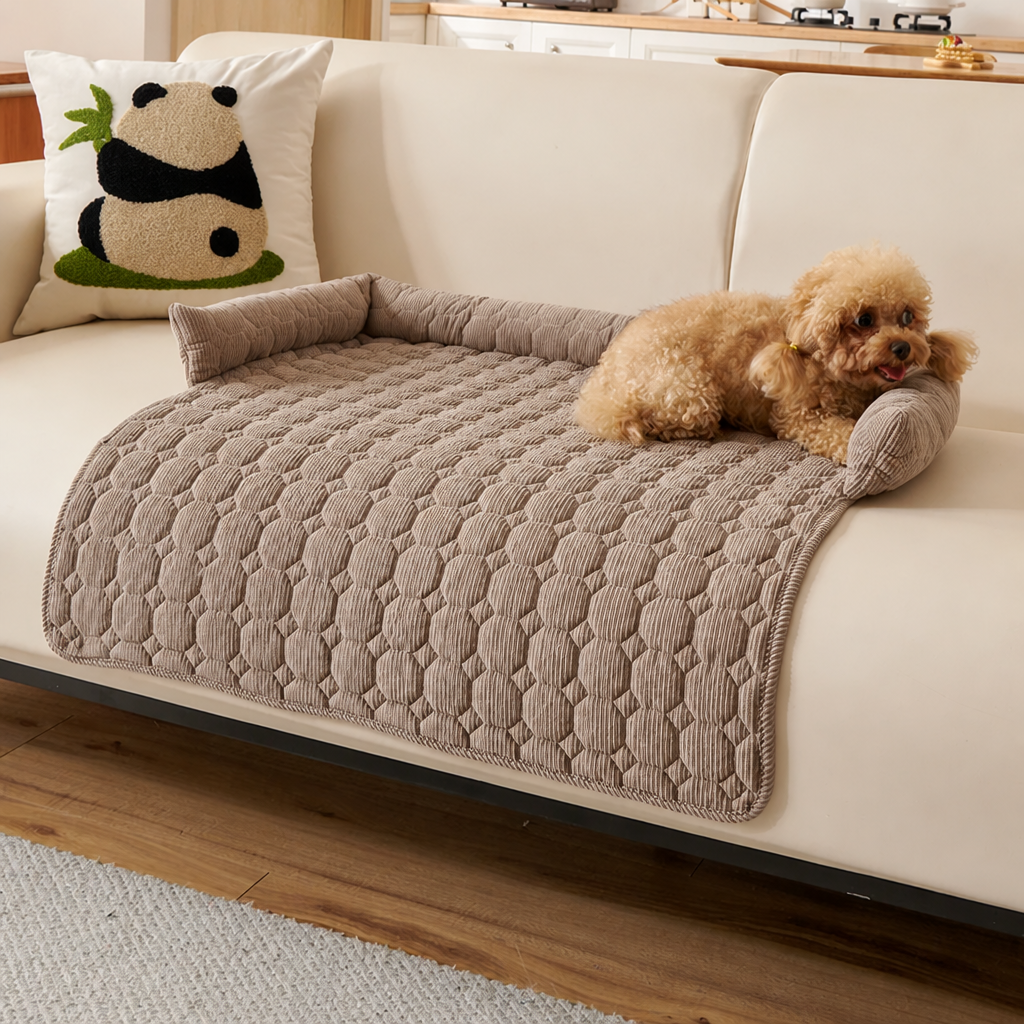 DogBedHouse Quilted Water-Resistant & Non-Slip Seat Protector (75x75 cm)
