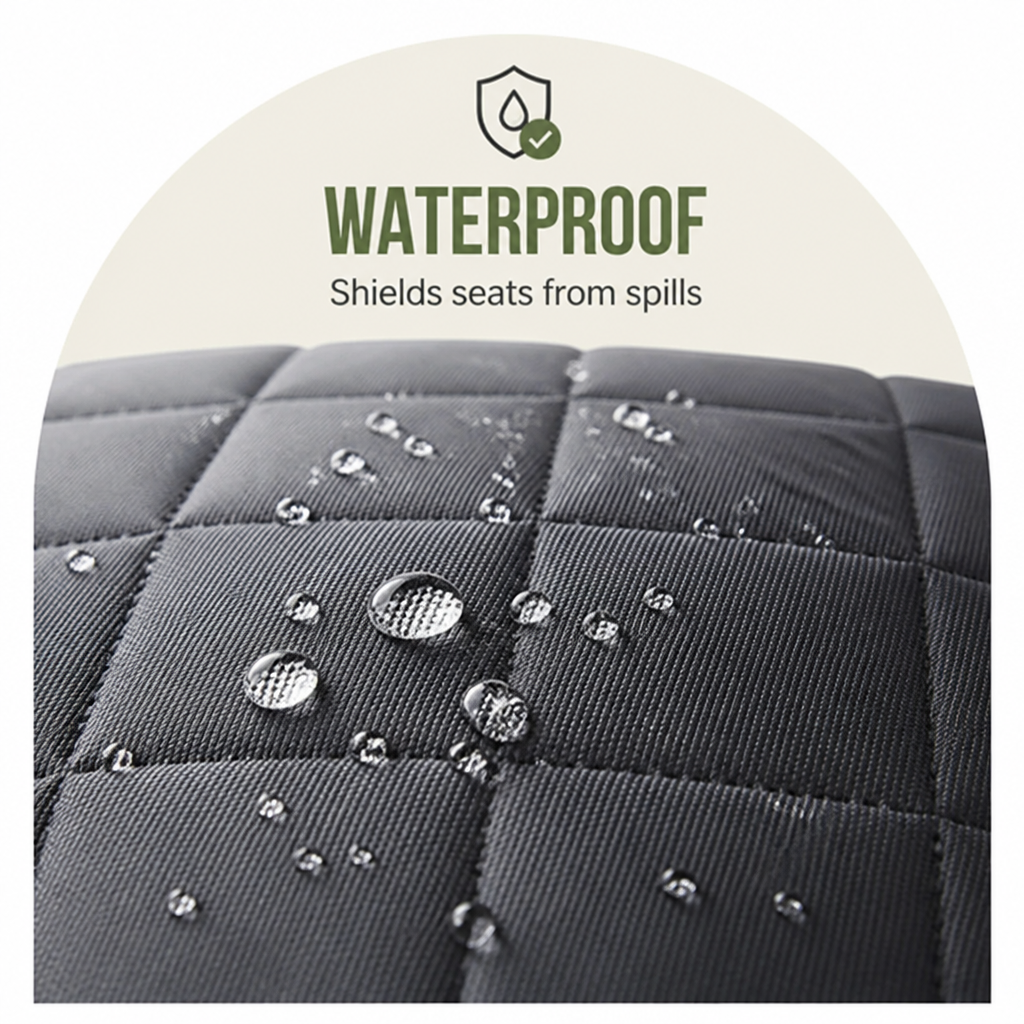 DogBedHouse Quilted Waterproof & Anti-Slip Backseat Hammock