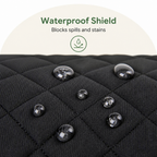 DogBedHouse Quilted Waterproof & Anti-Slip Recliner Cover (Side Pockets)