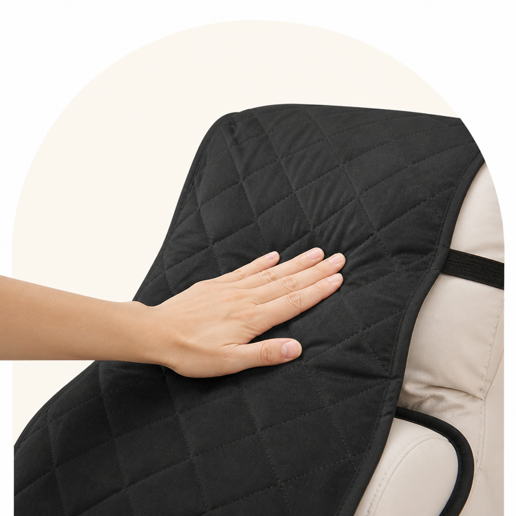 DogBedHouse Quilted Waterproof & Anti-Slip Recliner Cover (Side Pockets)