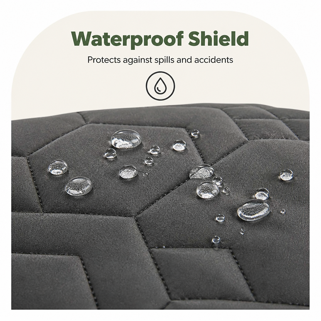 DogBedHouse Quilted Waterproof Machine Washable Sofa & Bed Cover (Non-Slip Backing)