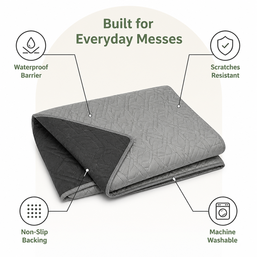 DogBedHouse Quilted Waterproof & Non-Slip Bed Protector