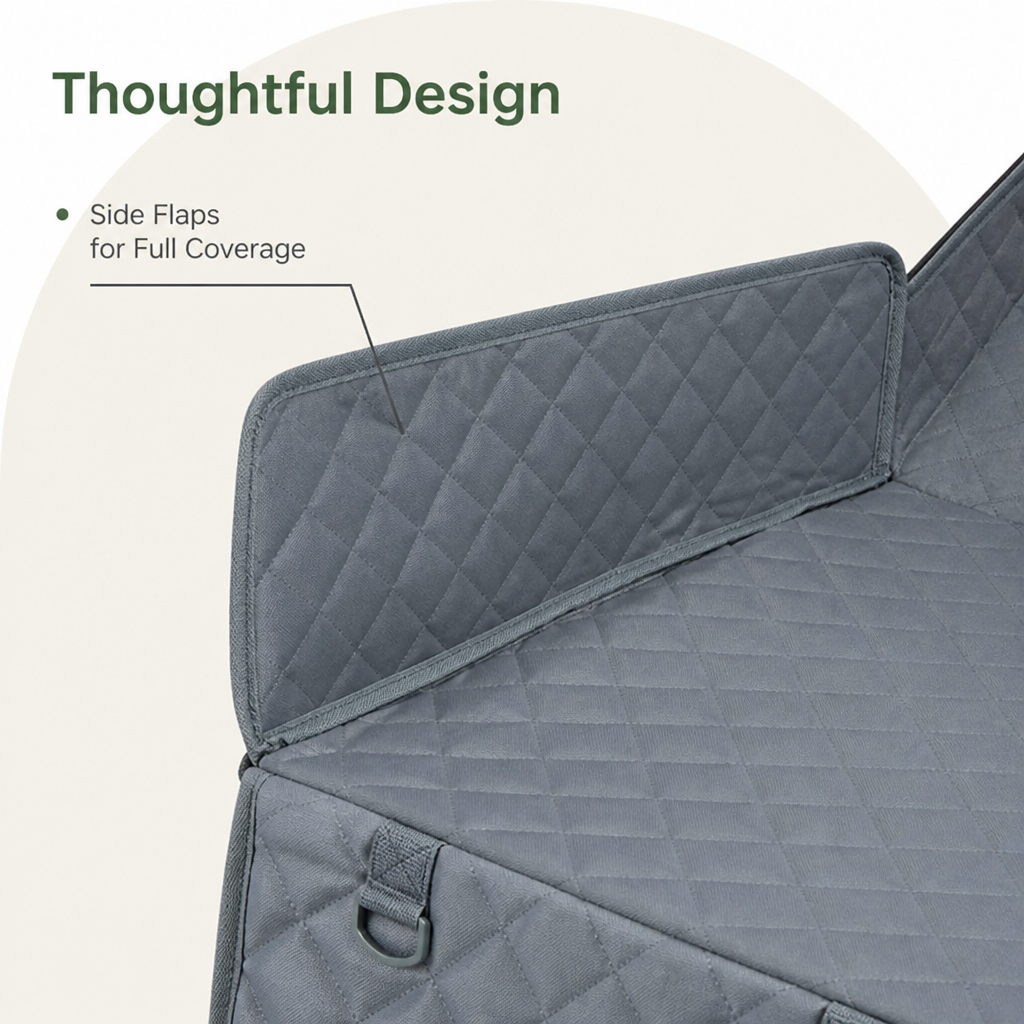 DogBedHouse Quilted Waterproof & Non-Slip Car Seat Cover