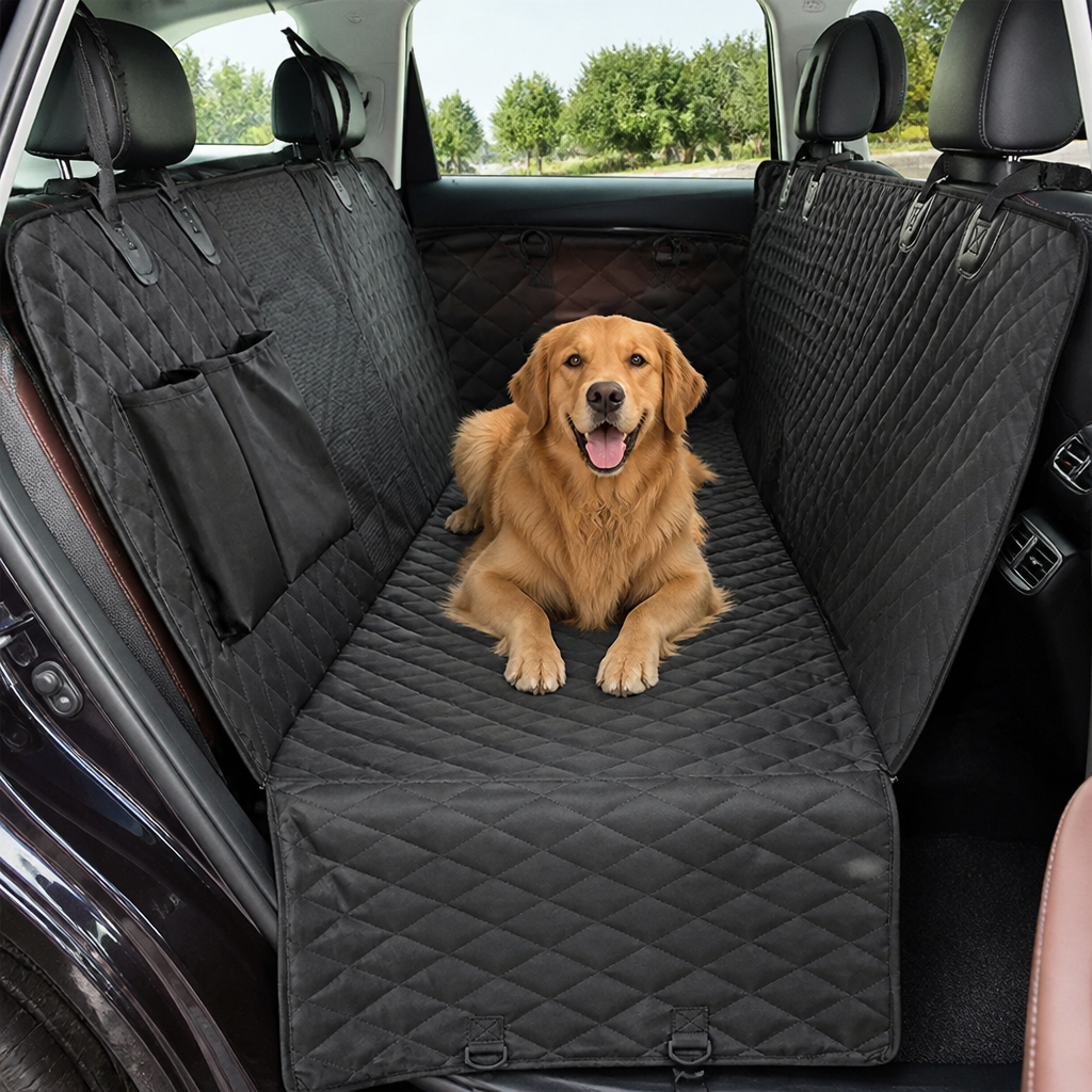 DogBedHouse Quilted Waterproof & Non-Slip Car Seat Cover