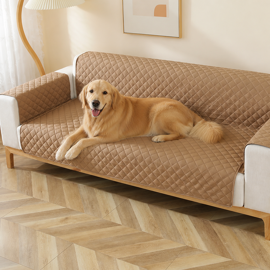 DogBedHouse Quilted Waterproof & Non-Slip Sofa Protector