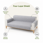 DogBedHouse Quilted Waterproof & Non-Slip Sofa Protector