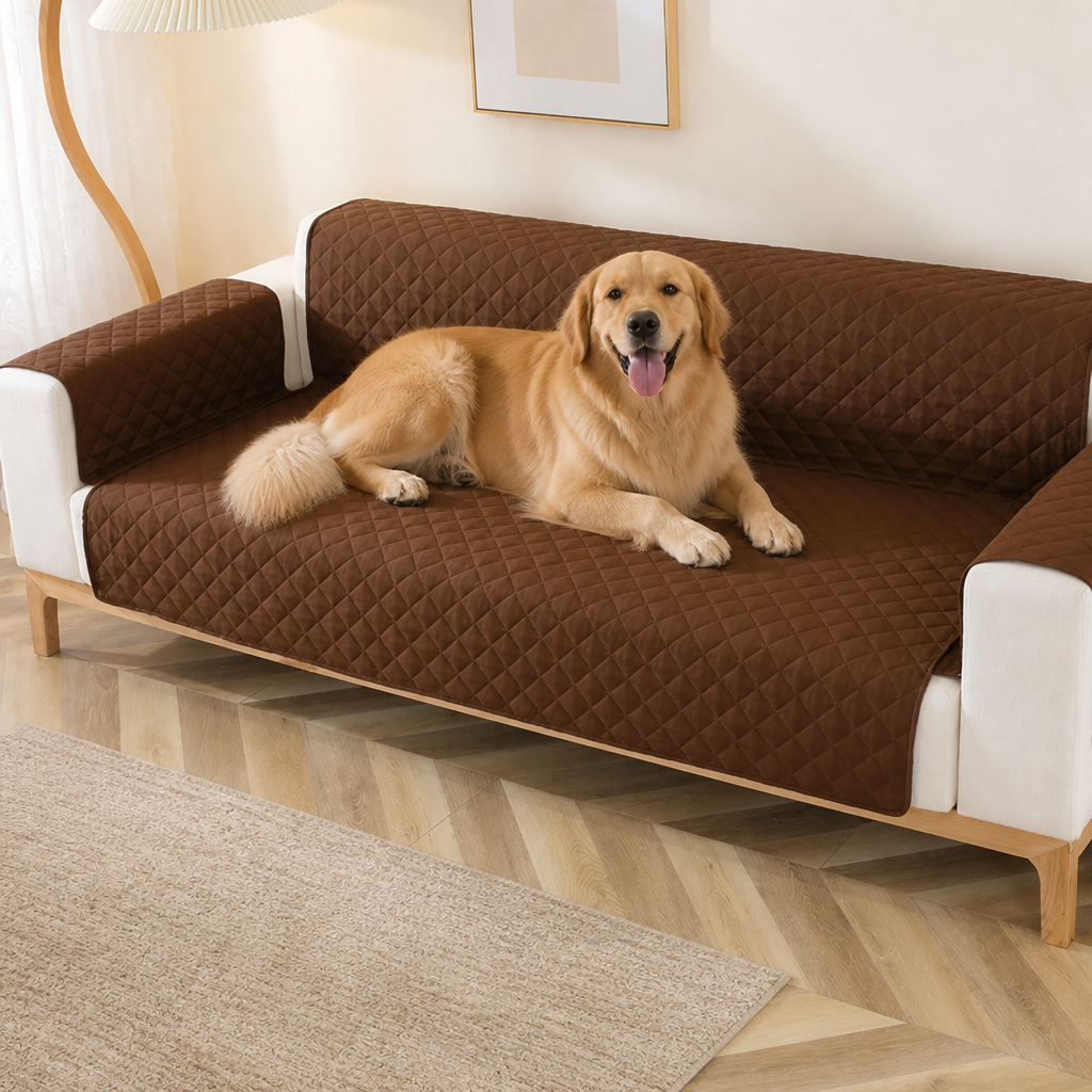 DogBedHouse Quilted Waterproof & Non-Slip Sofa Protector