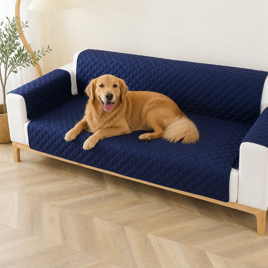 DogBedHouse Quilted Waterproof & Non-Slip Sofa Protector