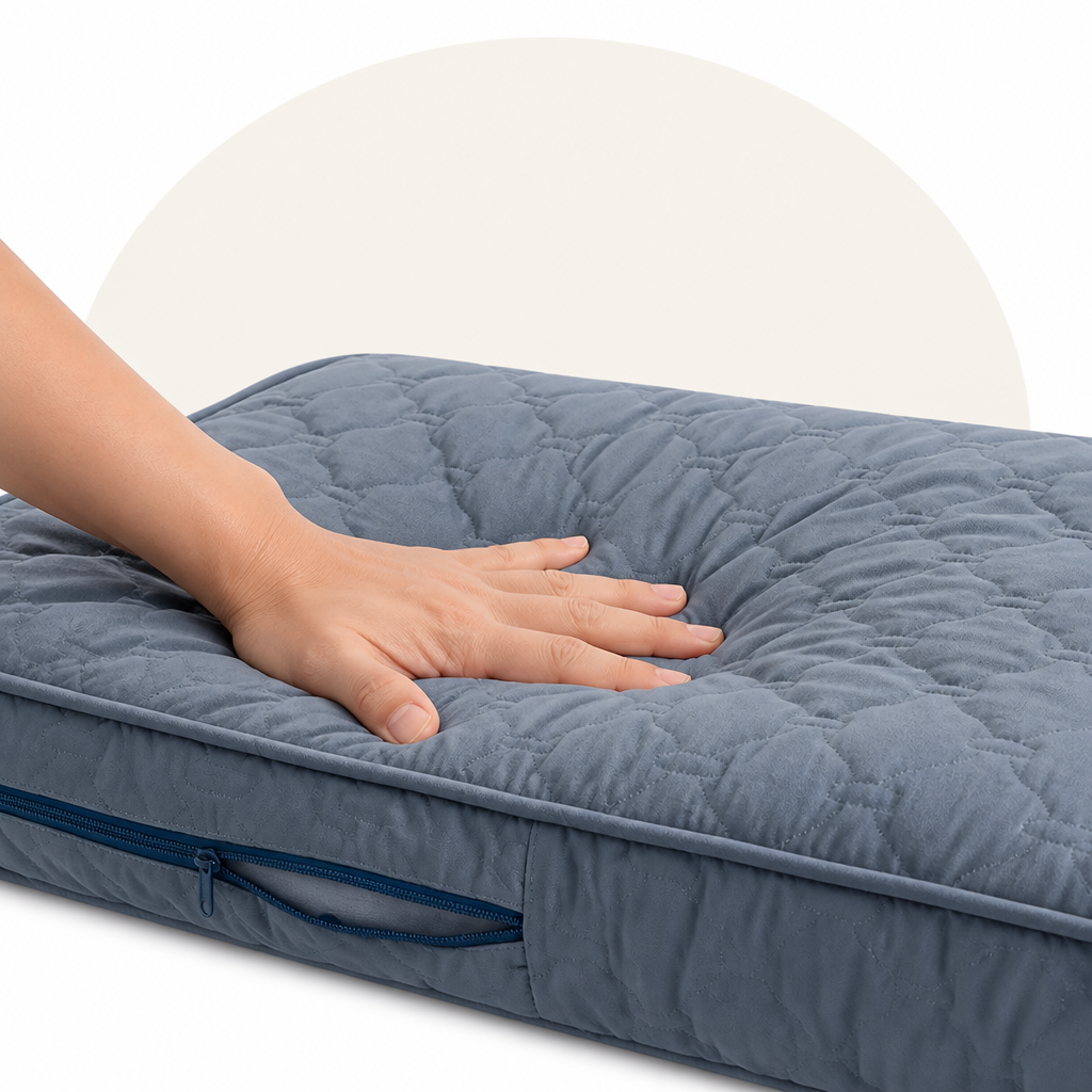 DogBedHouse Quilted Waterproof Washable Dog Bed Cover (Removable)