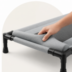 DogBedHouse Raised Breathable Mesh Dog Bed (Removable Washable Pillow)