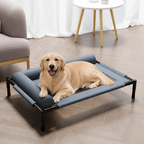 DogBedHouse Raised Breathable Mesh Dog Bed (Removable Washable Pillow)