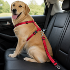 DogBedHouse Reflective & Adjustable Car Seat Leash (Quick-Release)