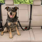 DogBedHouse Reflective Elastic Shock-Absorbing Car Seat Tether