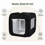 DogBedHouse Reflective Thermal Lining & Windproof Foldable Pet Tent