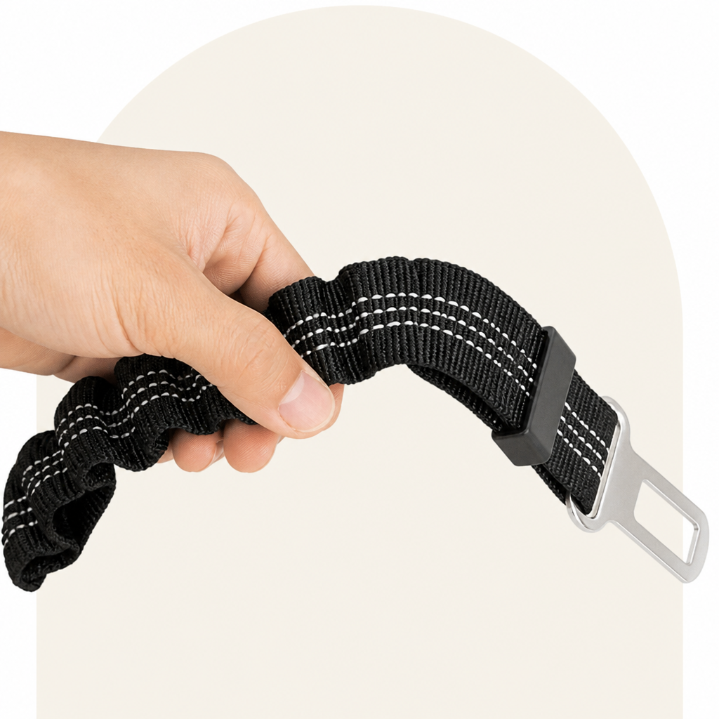 DogBedHouse Retractable Heavy-Duty Nylon Dog Seat Belt