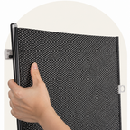 DogBedHouse Retractable See-Through Mesh Pet Gate (Tool-Free)