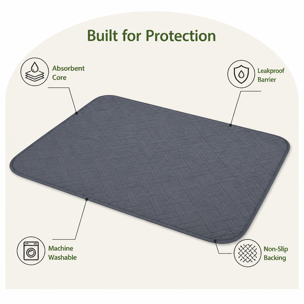 DogBedHouse Reusable Absorbent Waterproof Dog Pee Pad