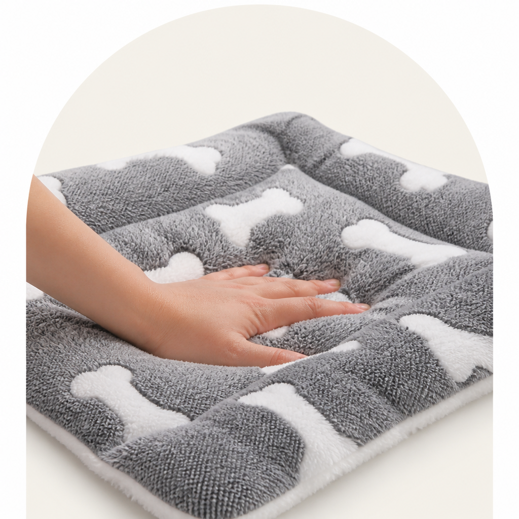 DogBedHouse Reversible Short Plush Pet Mat