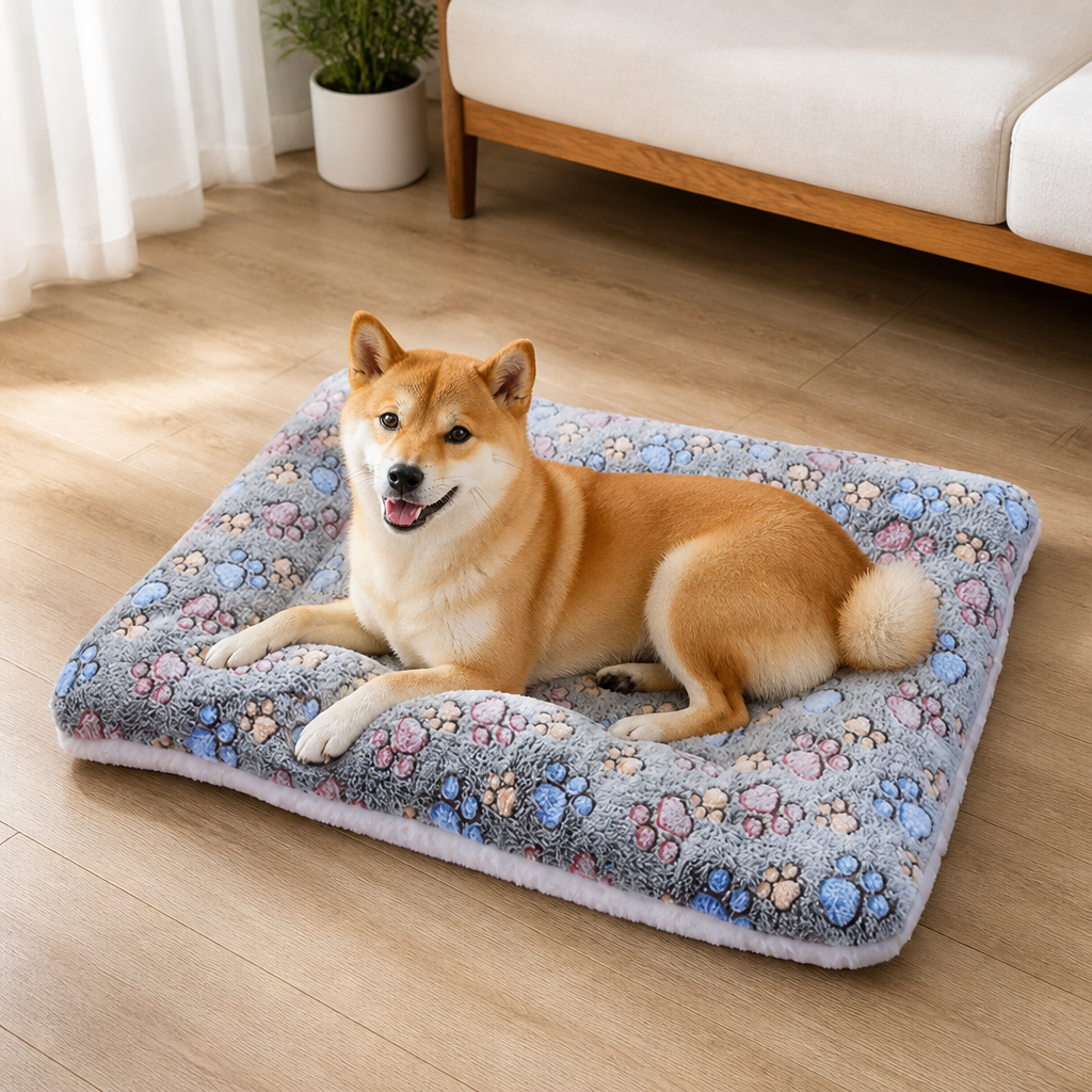 DogBedHouse Reversible Short Plush Pet Mat