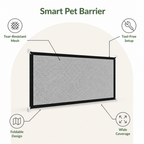 DogBedHouse Scratch-Resistant Nylon Foldable Pet Gate (Tool-Free Setup)