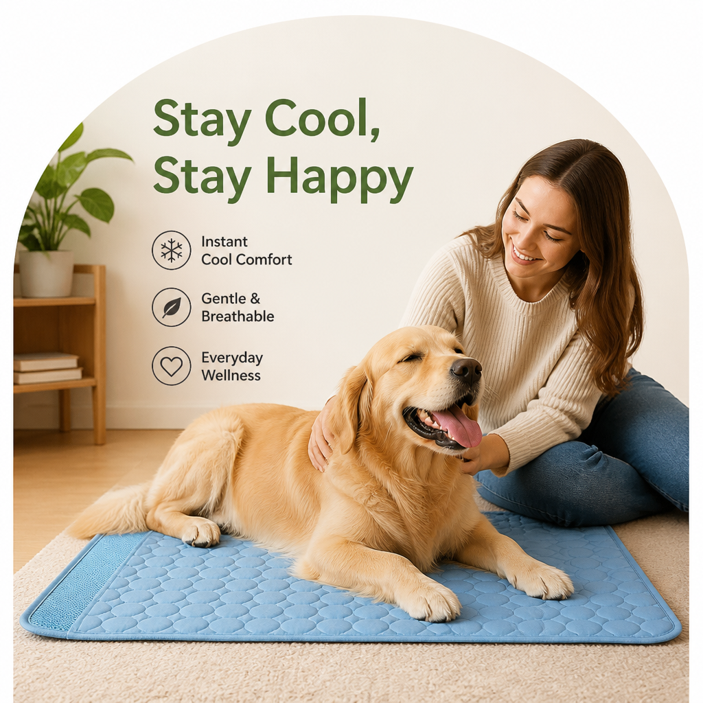 DogBedHouse Self-Cooling Breathable Pet Mat (Foldable)