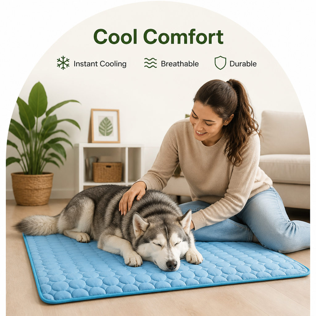DogBedHouse Self-Cooling Durable Non-Slip Pet Mat