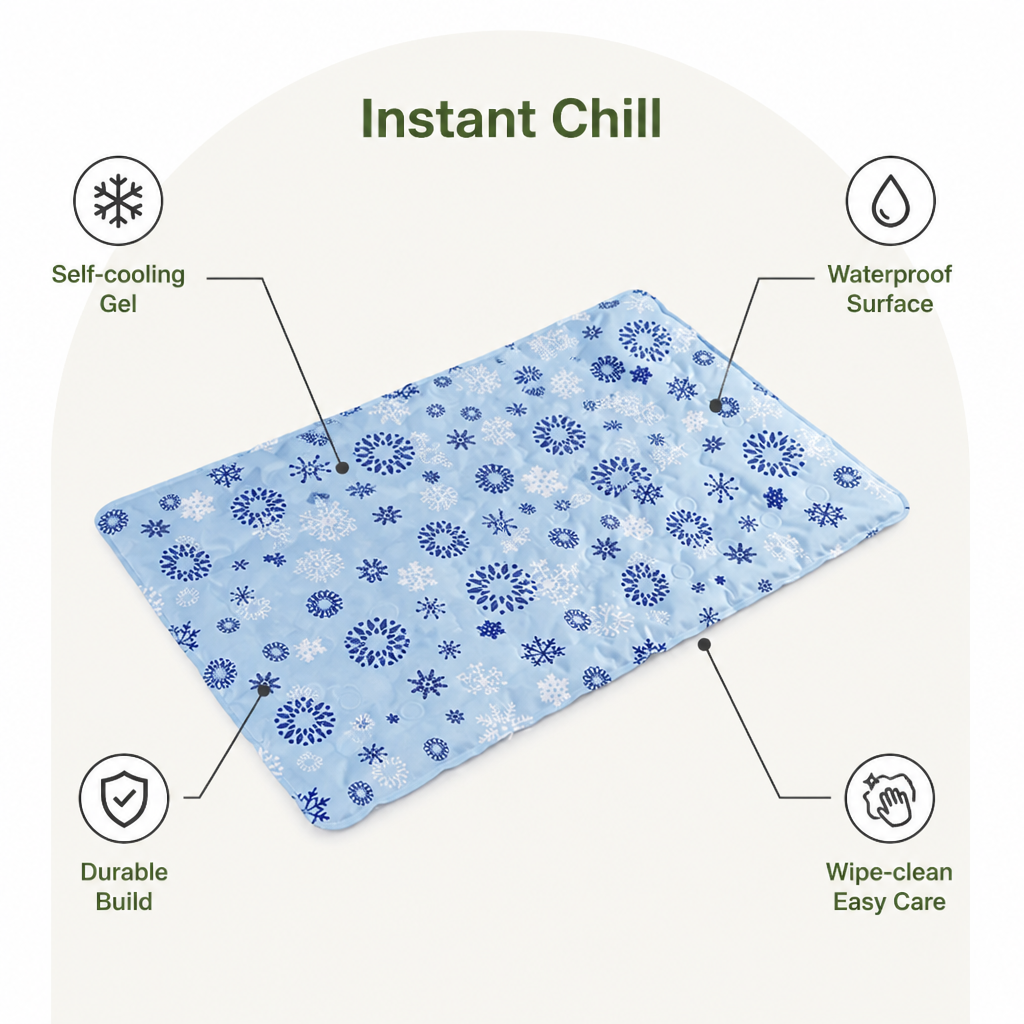 DogBedHouse Self-Cooling Gel & Waterproof Cooling Mat