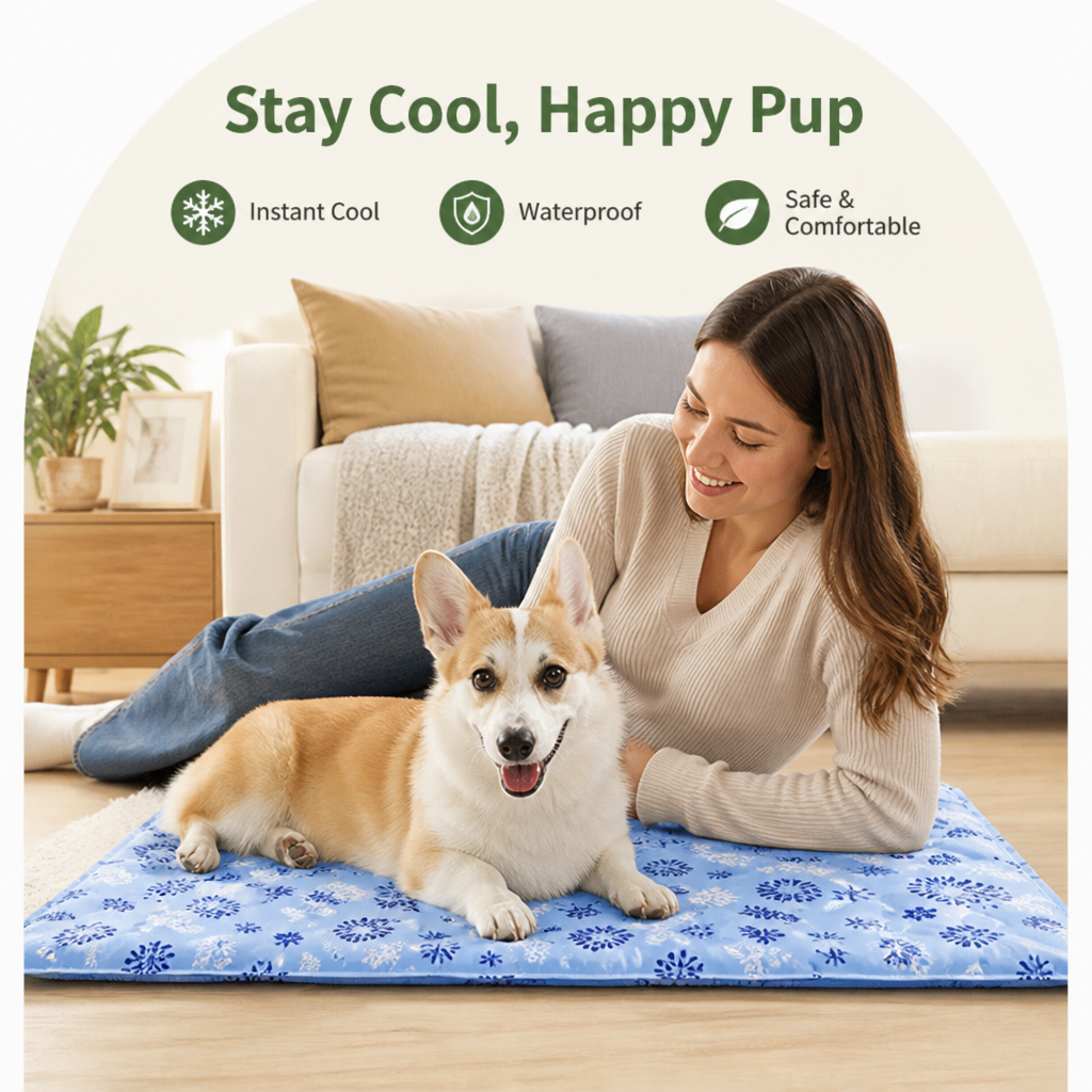 DogBedHouse Self-Cooling Gel & Waterproof Cooling Mat