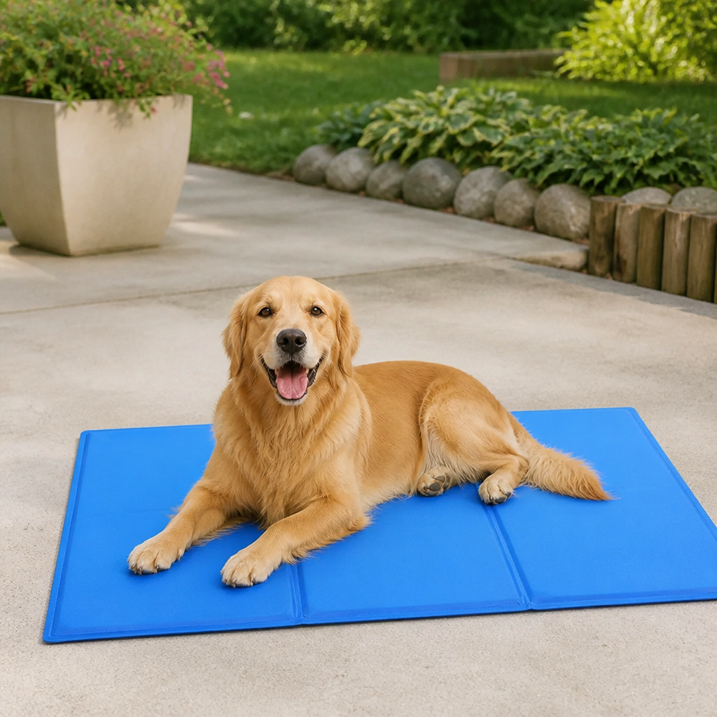DogBedHouse Self-Cooling Sponge Gel & Waterproof Nylon Pet Mat