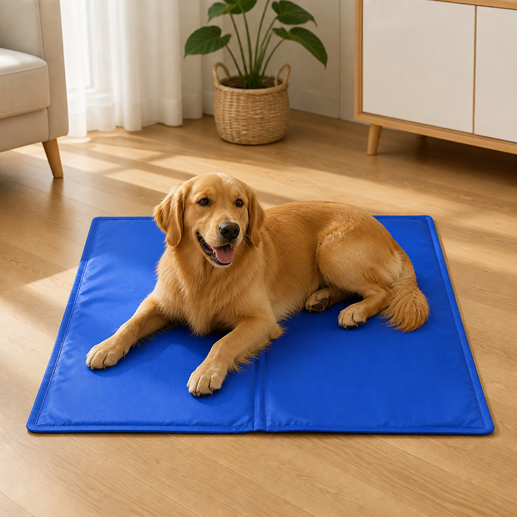 DogBedHouse Self-Cooling Sponge Gel & Waterproof Nylon Pet Mat