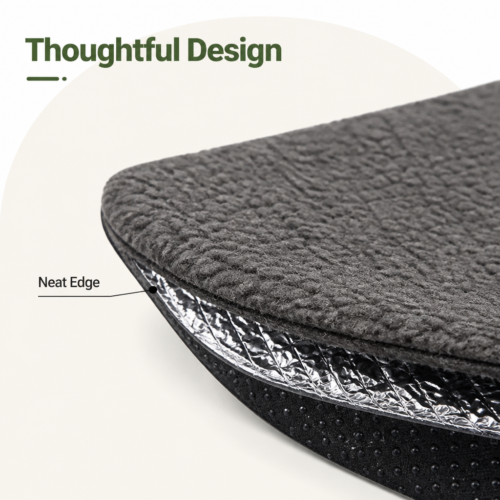 DogBedHouse Self-Heating Heat-Reflective Lambswool Pet Mat (Removable Cover)