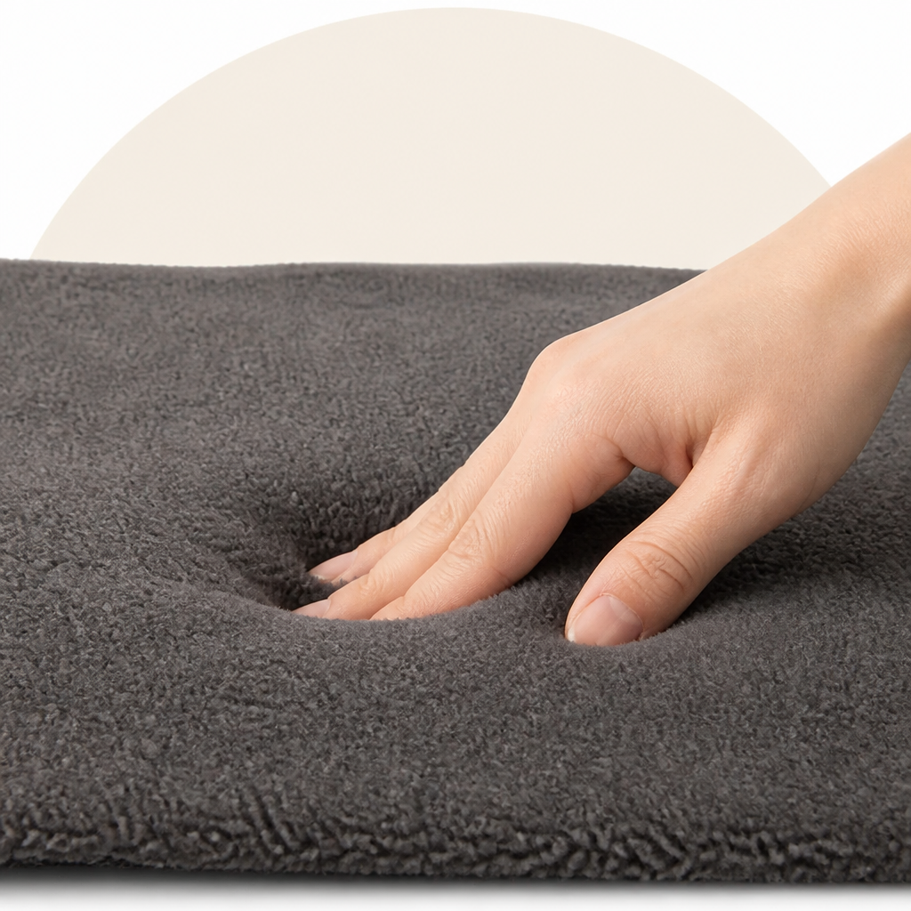 DogBedHouse Self-Heating Lambswool & Non-Slip Pet Mat (Removable Cover)