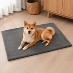 DogBedHouse Self-Heating Lambswool & Non-Slip Pet Mat (Removable Cover)