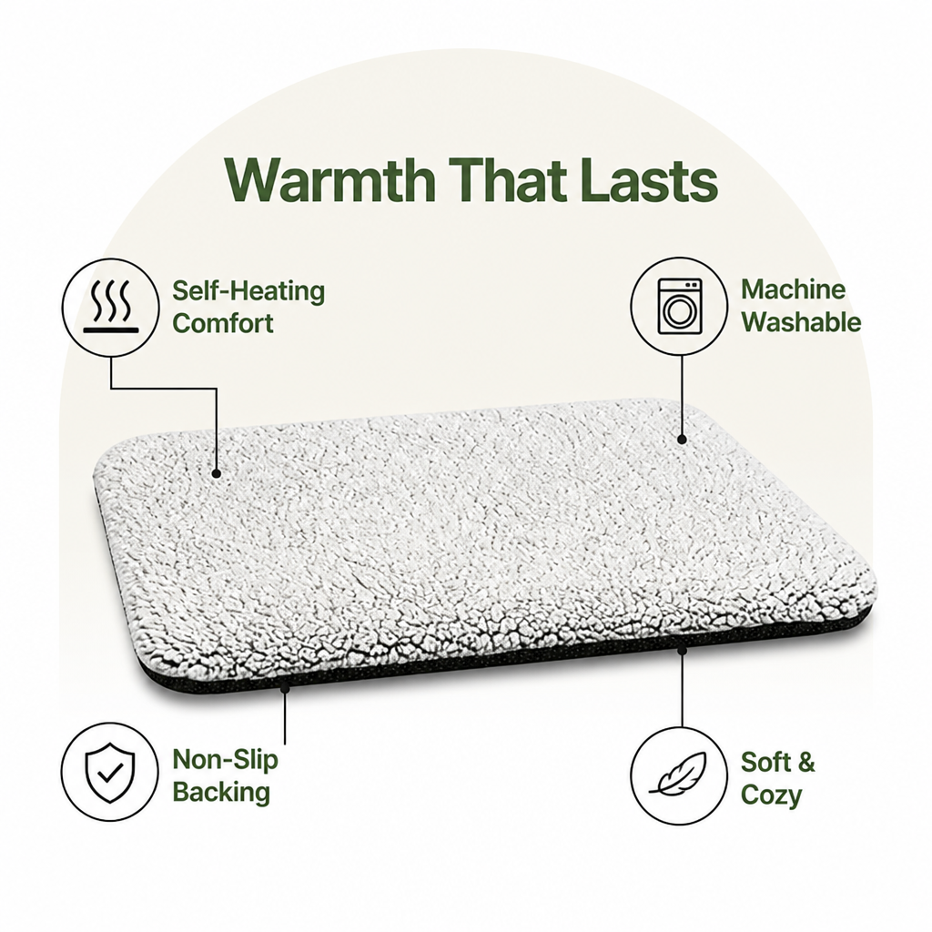 DogBedHouse Self-Heating & Washable Pet Pad