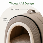 DogBedHouse Self-Warming Cozy Pet Cave Bed