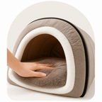 DogBedHouse Self-Warming Cozy Pet Cave Bed