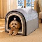 DogBedHouse Self-Warming Cozy Pet Cave Bed