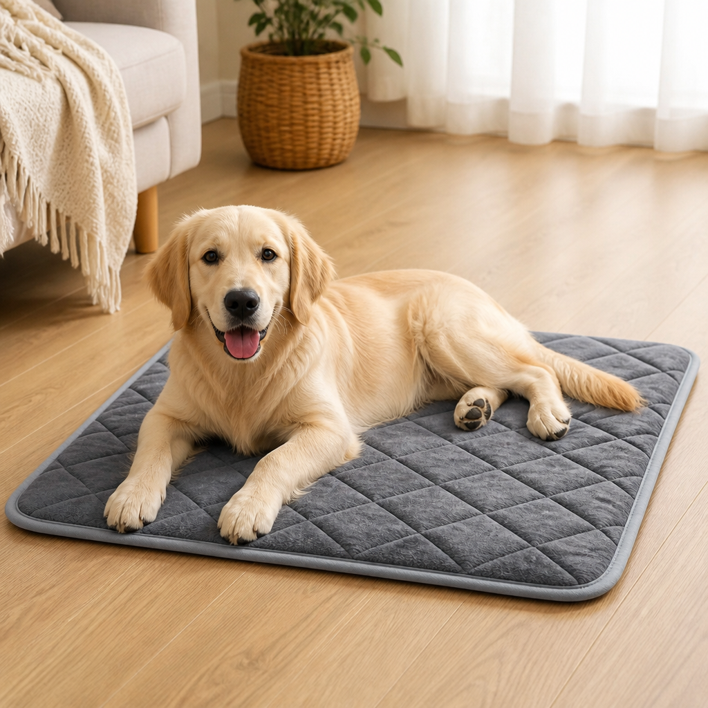 DogBedHouse Self-Warming Microfleece & Anti-Slip Pet Pad
