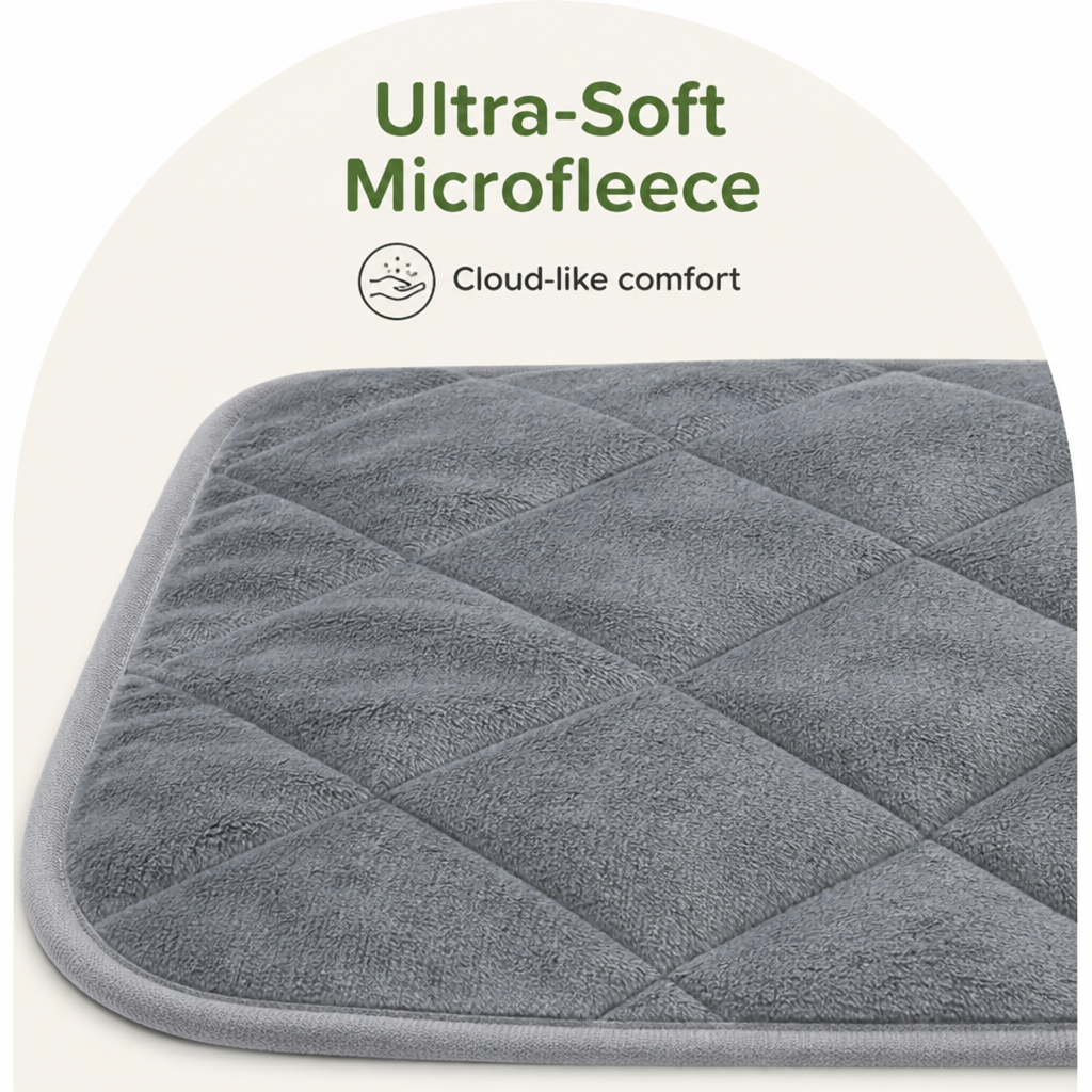 DogBedHouse Self-Warming Microfleece & Anti-Slip Pet Pad