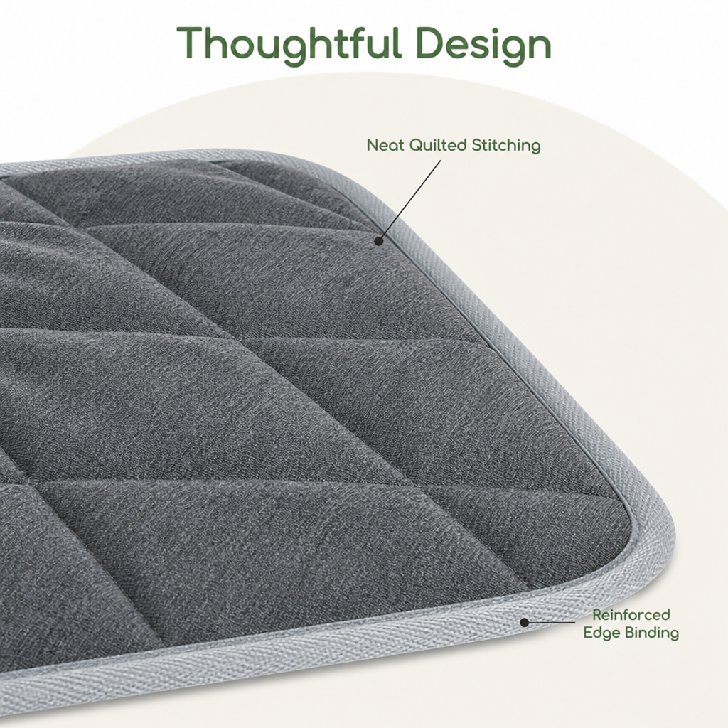 DogBedHouse Self-Warming Microfleece & Anti-Slip Pet Pad