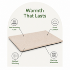 DogBedHouse Self-Warming Plush Faux Fur Pet Mat (Machine Washable)