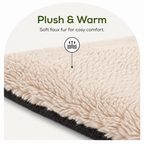 DogBedHouse Self-Warming Plush Faux Fur Pet Mat (Machine Washable)